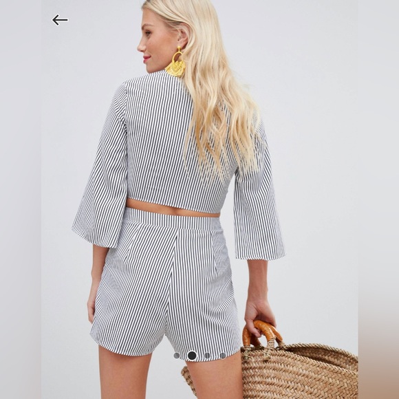 Striped Two-Piece Matching Set - Picture 4 of 11